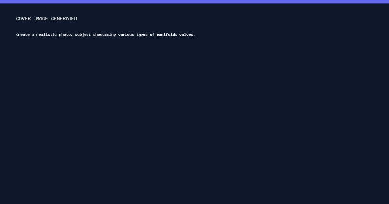 Válvulas Manifolds: O Guia Completo para Iniciantes
